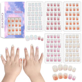 Uñas postizas Siusio para niñas, colección 5-pack, aplicación rápida para fiestas.