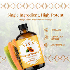 Aplicación en piel con SIVA Aceite de Papaya Semilla
