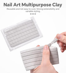 Siyuwuro arcilla reutilizable de 132 piezas para uñas y manualidades.