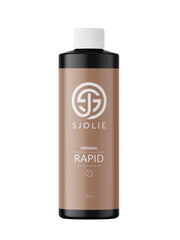 SJOLIE SUNLESS, botella de solución bronceadora rápida, base oliva para un tono uniforme.