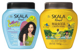 SKALA 3ABC, empaque azul, ideal para hidratar rizos y definir
