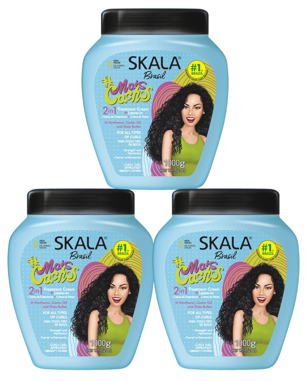 SKALA Mais Cachos: bote cremoso para rizos definidos y manejo suave.