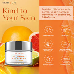 Skin 2.0 textura ligera y de rápida absorción en la zona de ojos.
