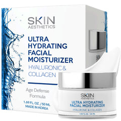 Skin Aesthetics crema en envase, hidratación profunda para la piel.