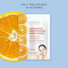Vitamina C, ingrediente clave de la mascarilla Skin Aesthetics para iluminar la piel.