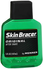 Skin Bracer Original, botella para afeitado, sensación refrescante y aroma masculino.