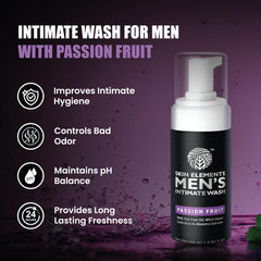 Skin Elements Lavado íntimo Pasión Fruta, ingredientes árbol de té para cuidado suave.