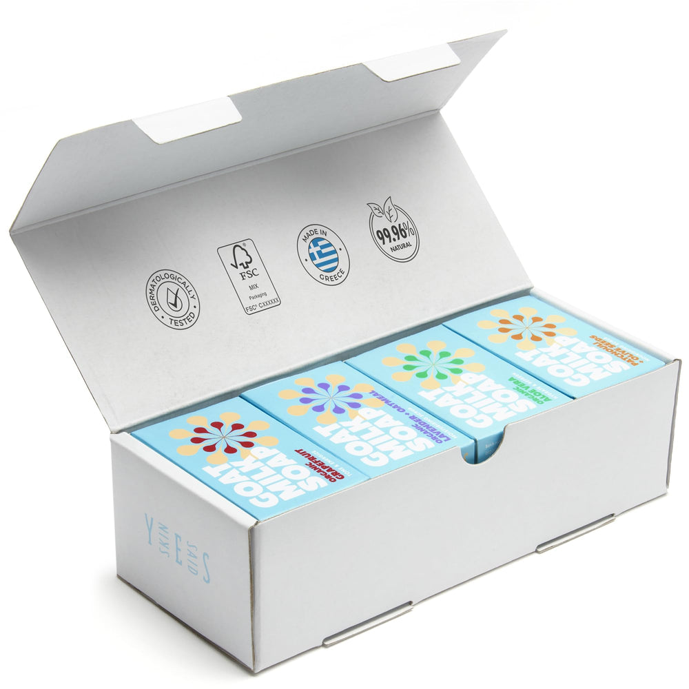 Skin Said Yes goat milk soap eight bars boxed for everyday use