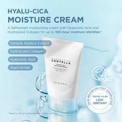 SKIN1004 Hyalu-Cica Moisture Cream textura gel ligera, absorción rápida