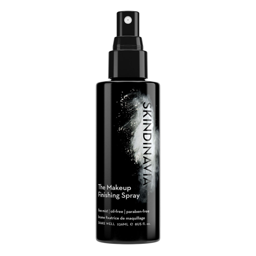 SKINDINAVIA fijador de maquillaje, botella de 8 oz, fijación duradera para uso diario.