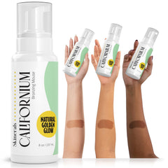 Skinerals autobronceador mousse aplicación rápida y uniforme para tono consistente