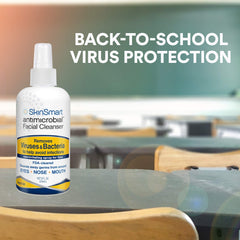 SkinSmart Antimicrobial aplicacion alrededor de boca para protección diaria