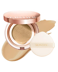 Skintific shell beige cushion packaging for on-the-go touch-ups