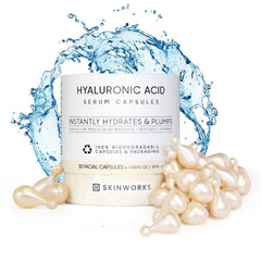 Skinworks Serum Hialurónico en bote, hidratación suave para la piel.