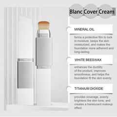 SKROSS Blanc Cover Stick con pincel desmontable para aplicación precisa.