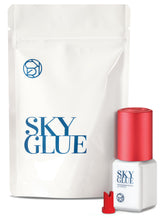 Sky S+ adhesivo para extensiones de pestañas, botella en vertido rápido.