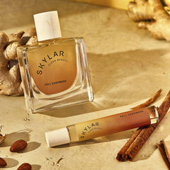 Skylar Fall Cashmere note chart highlights almond and ginger notes