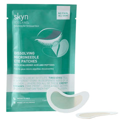 Parches ojeras Skyn Iceland con microagujas disolubles para hidratación.