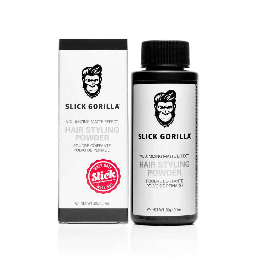 Polvo texturizante Slick Gorilla para cabello masculino, envase de 20 ml, añade volumen inmediato.