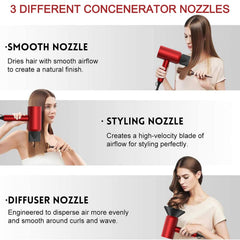 Slopehill secador iónico con baja radiación para cuidado suave del cabello.