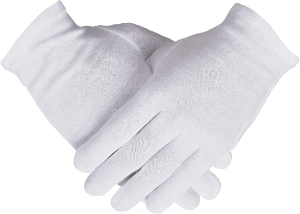 Guantes Smilco de algodón blancos para uso diario, tacto suave.