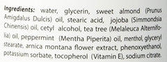 Smith's Amish crema para pies, textura no grasa y absorción rápida para uso diario.