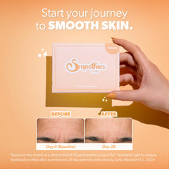 Parches Smoothies transparentes para la frente, con adherencia discreta