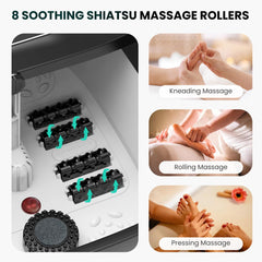 Spa para pies Snailax plegable con mango: transporte cómodo