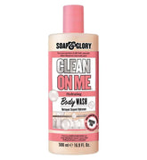 Soap & Glory Gel de Ducha Clean On Me 500 ml frente de la botella, uso diario