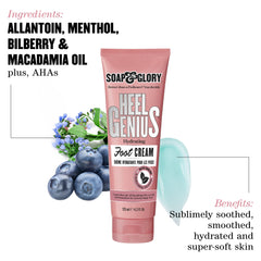 Soap & Glory Heel Genius aplicación nocturna, cuidado de talones durante la noche.