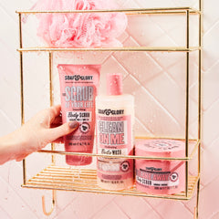 Manteca de karité e hidratación en el exfoliante Original Pink para piel nutrida.