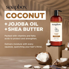 Soapbox aceite de jojoba, gotas para nutrición capilar.