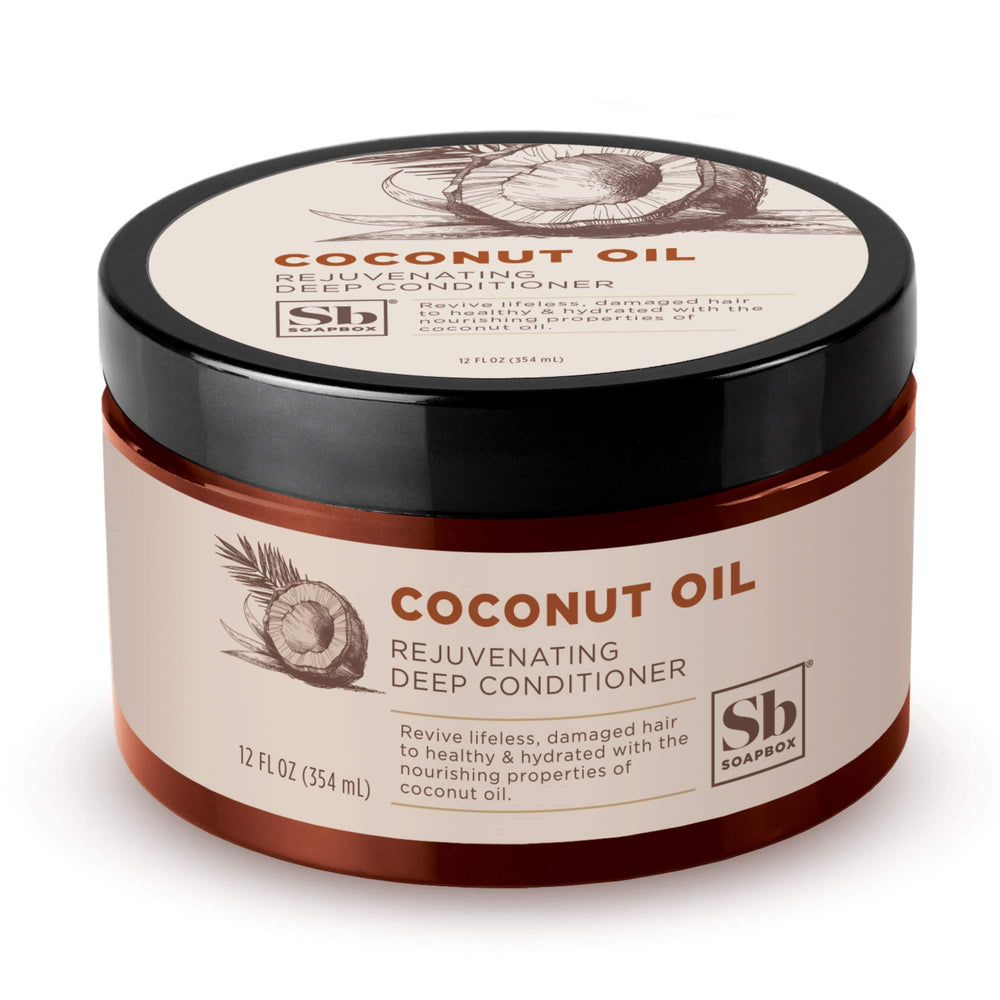 Soapbox acondicionador profundo con coco, bote: hidratación intensa para cabello natural y rizado