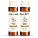 Soapbox champú coco y jojoba, hidratación diaria para cabello suave.