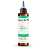 Soapbox Scalp Soother, bote con aceite de árbol de té, alivio refrescante para el cuero cabelludo.