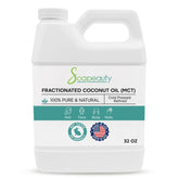 Soapeauty Aceite de coco fraccionado en envase embotellado para hidratación suave.