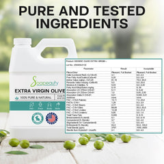 Soapeauty aceite de oliva virgen extra, producto para masajes y cuidado de la piel