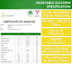 Soapeauty glicerina vegetal, uso en jabones artesanales, mejora humectación