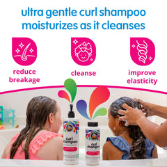 SoCozy Curl Shampoo: espuma suave para limpieza diaria del cabello rizado.