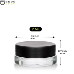 Frasco SODO LOCO 7ml con tapa mate y cierre hermético.