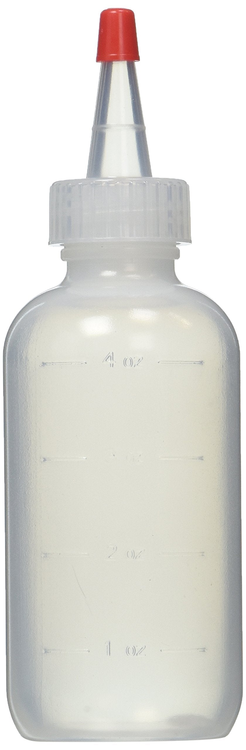 Soft 'N Style botella aplicador con escala de medición para dosificar con precisión.