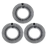 Soft 'N Style diadema circular flexible con dientes para fijar peinados sin resbalón