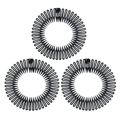 Soft 'N Style diadema circular flexible con dientes para fijar peinados sin resbalón