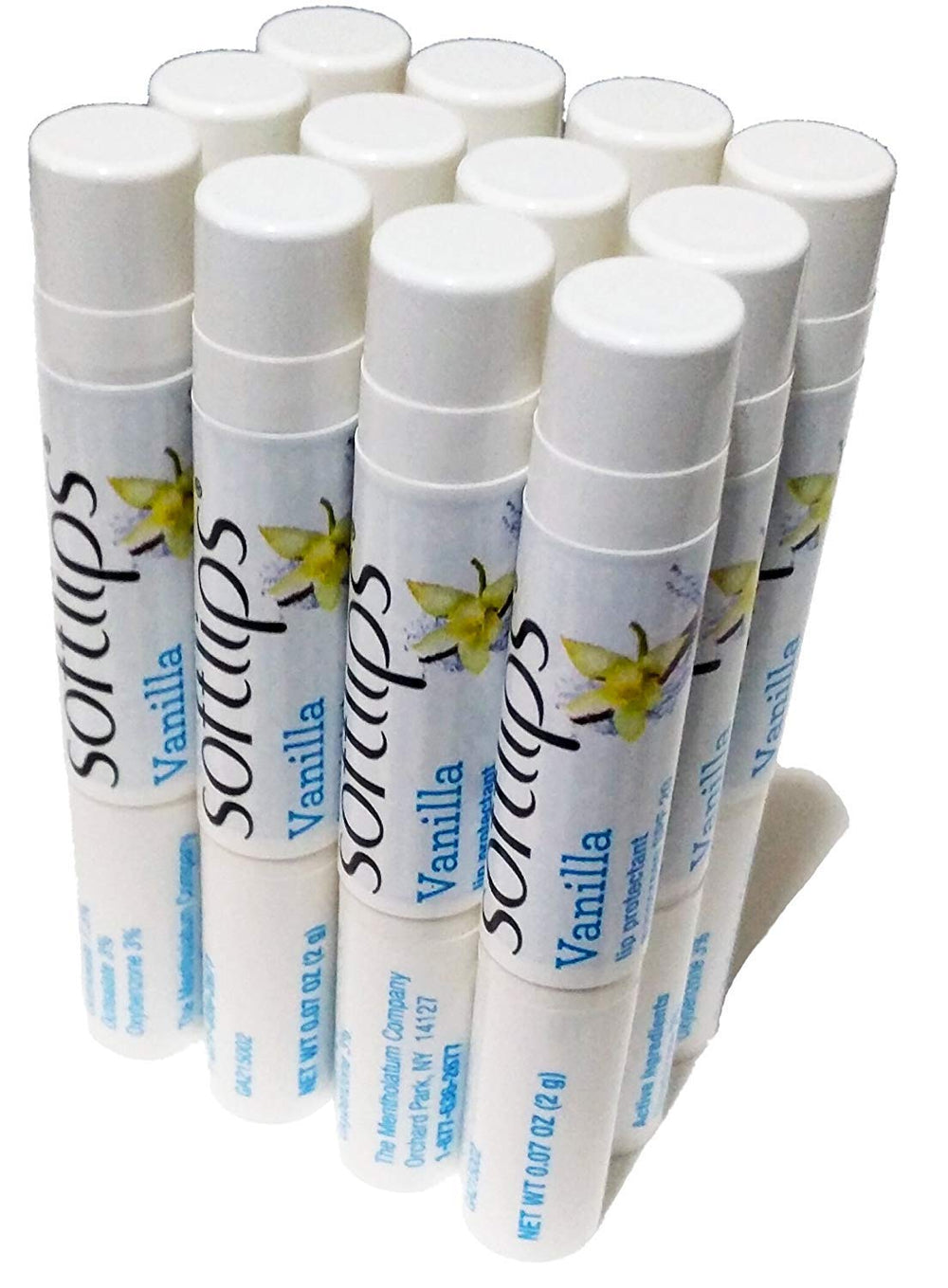 SoftLips bálsamo labial SPF 20, vainilla; hidratación suave para labios secos