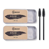 Sokgo jabon cejas 3D textura uniforme para cejas definidas y naturales