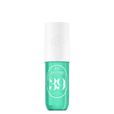 Sol de Janeiro Cheirosa 39 mist bottle closeup highlighting coconut cream aroma and tropical glow.