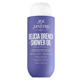 Sol de Janeiro Delicia Drench: botella elegante para hidratación suave durante la ducha.