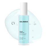 Solawave Renew Complex Serum, botella: hidratación profunda para piel suave y lista para dispositivos.