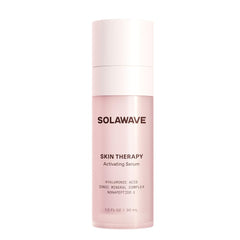 Solawave varita-serum activador, botella que aporta hidratación suave para la piel.
