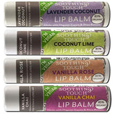 Bálsamo labial vegano de Soothing Touch en tubo de 4 onzas para uso diario.